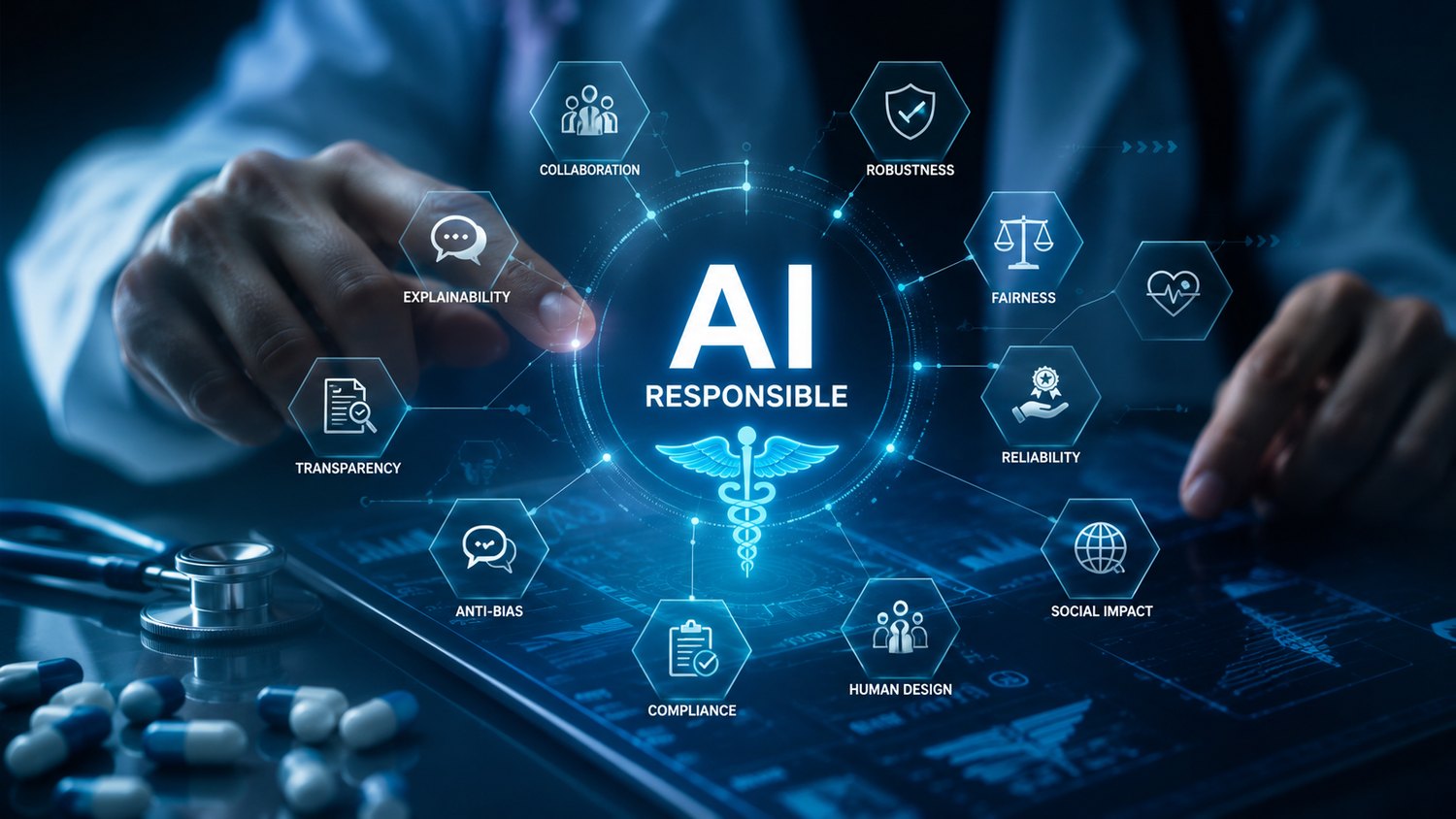 AI governance overview — fairness, robustness, transparency, accountability and compliance